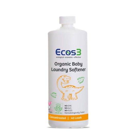 Ecos3 Luomu Vauvan & Lasten Pyykinhuuhteluaine (1000 ml - 40 Loads)