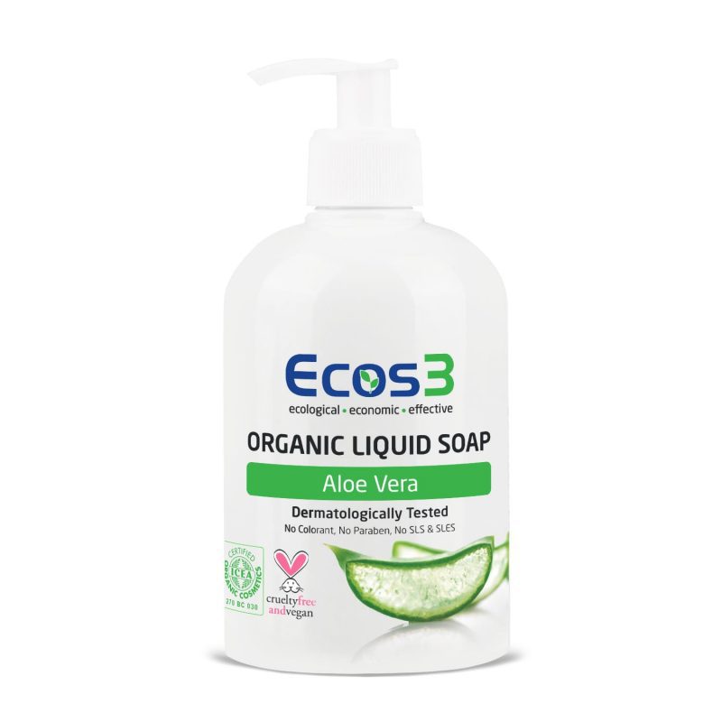Ecos3 Organic Liquid Soap - ALOE VERA (500 ml)