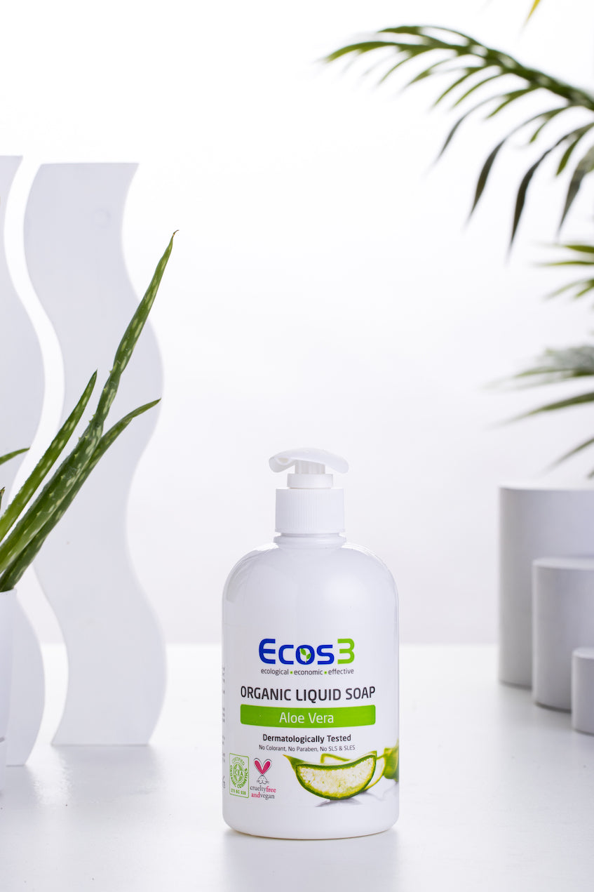 Ecos3 Organic Liquid Soap - ALOE VERA (500 ml)