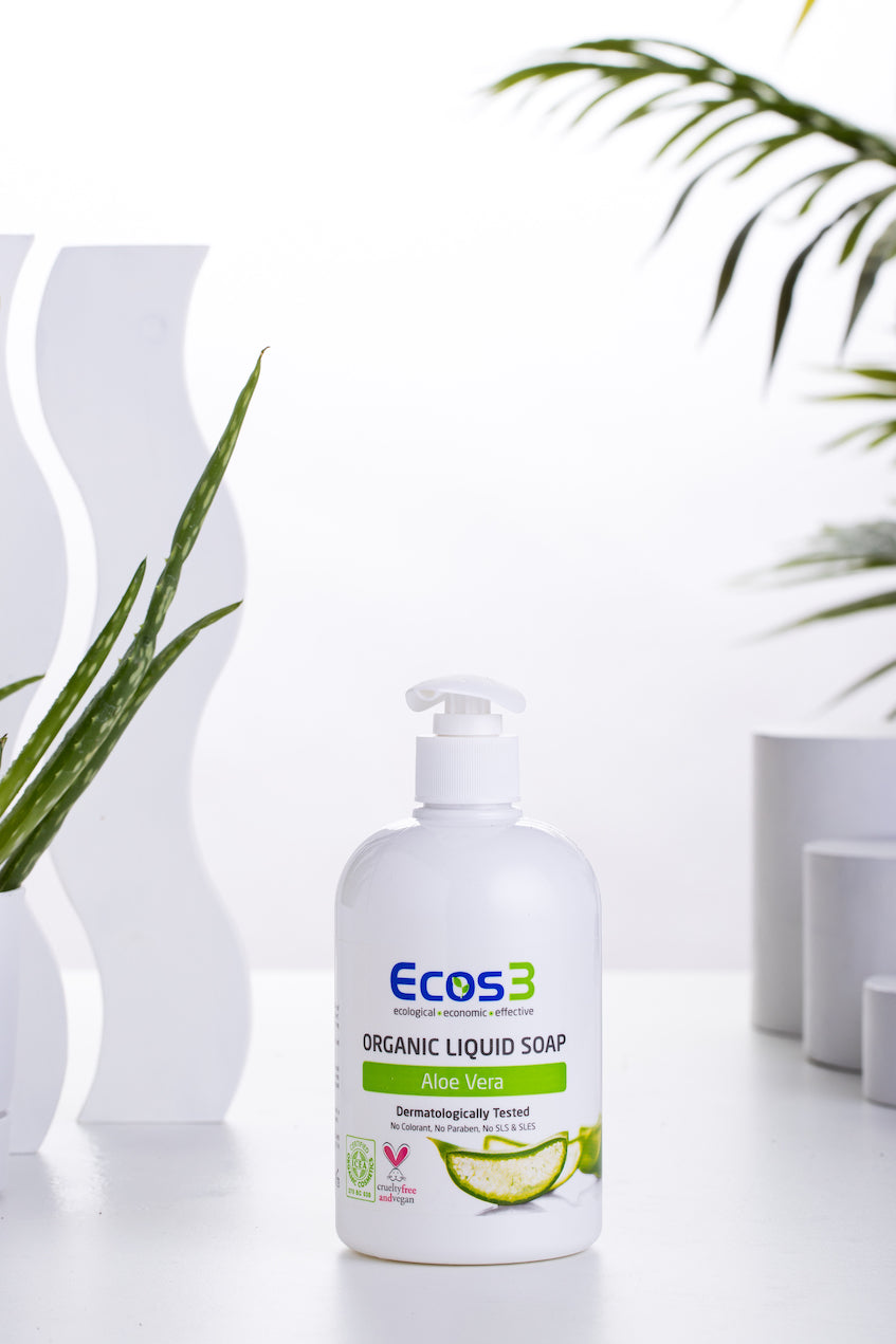 Ecos3 Luomu Nestesaippua - ALOE VERA (500 ml)