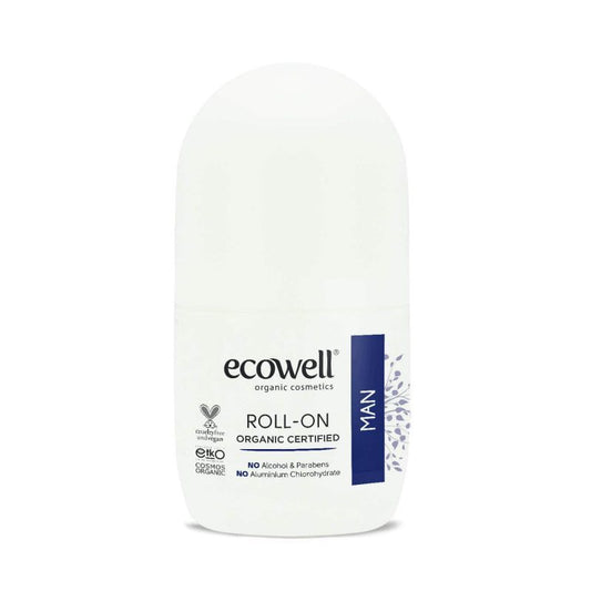 Ecowell Luomu Roll-on Miehelle (75 ml)