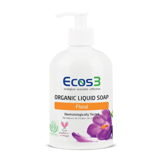 Ecos3 Organic Liquid Soap - FLORAL (500 ml)