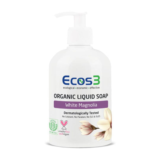 Ecos3 Organic Liquid Soap - WHITE MAGNOLIA (500 ml)