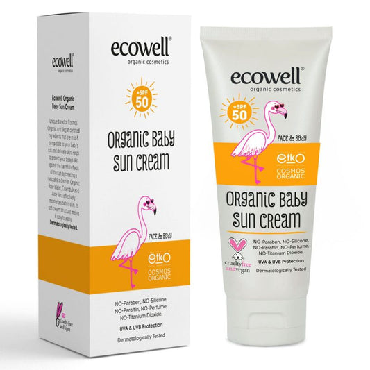 Ecowell Organic Baby Sun Cream 50 SPF (110 gr)